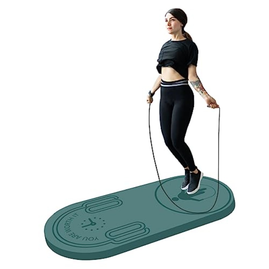 Home Gym Fitness - 8/20/30mm Jump Rope Mat Fitness Exercise