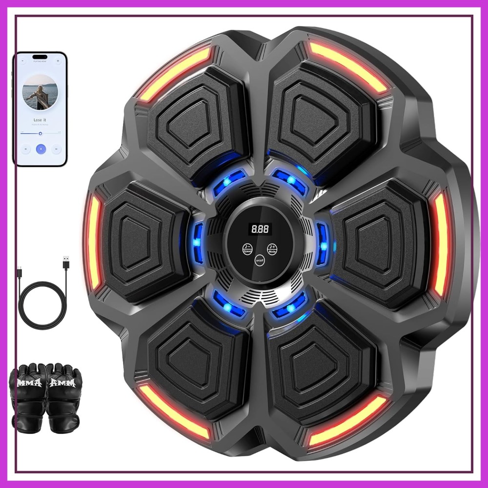 Home Gym Fitness - Smart Boxing Pad Trainer, Wall Target
