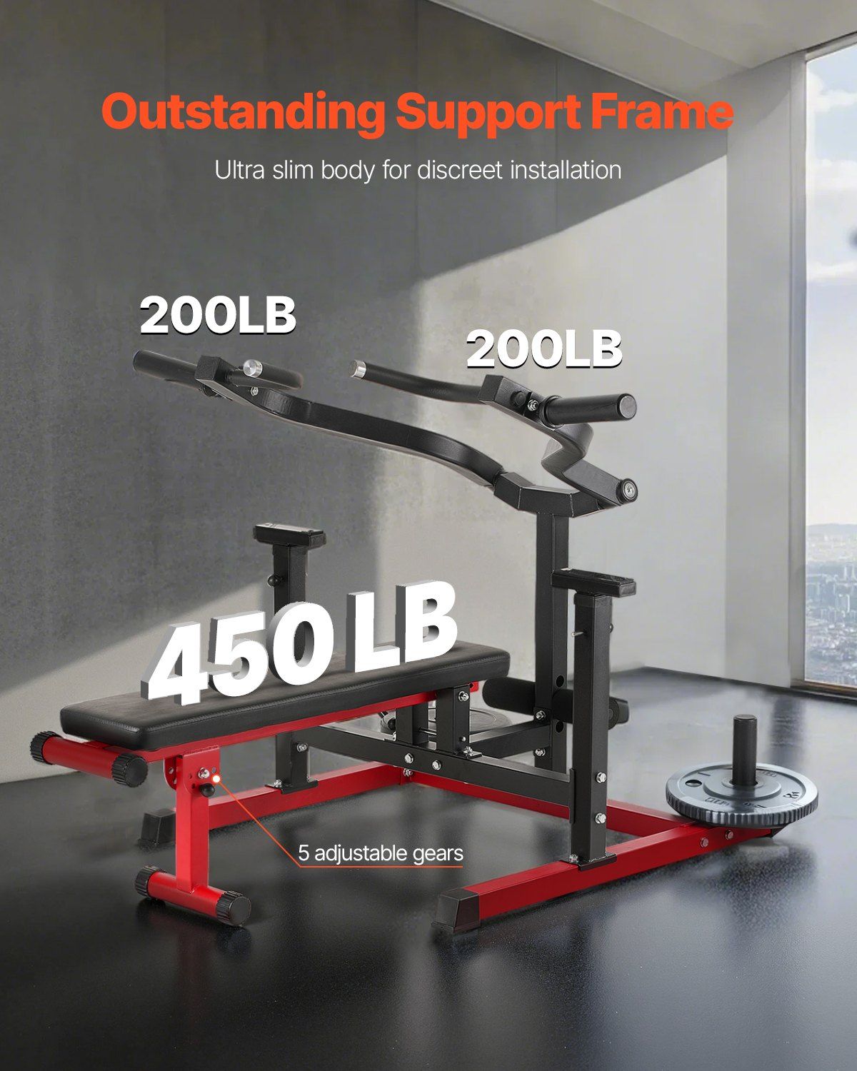 Home Gym Fitness - Chest Press Machine, 450 LBS Bench