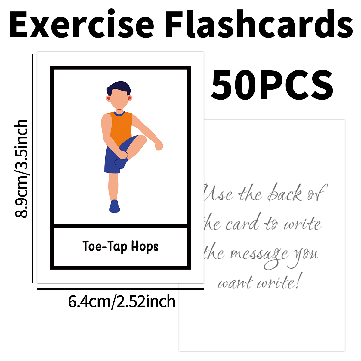 50pcs Exercise Fitness Flashca – Workout Plan Home Gym recenzja i cena