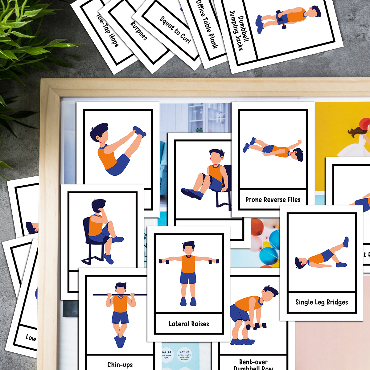 50pcs Exercise Fitness Flashca – Workout Plan Home Gym recenzja i cena