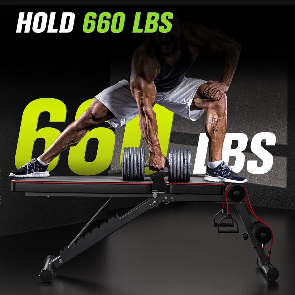 Adjustable Folding Weight Benc – Home Gym Full Body recenzja i cena