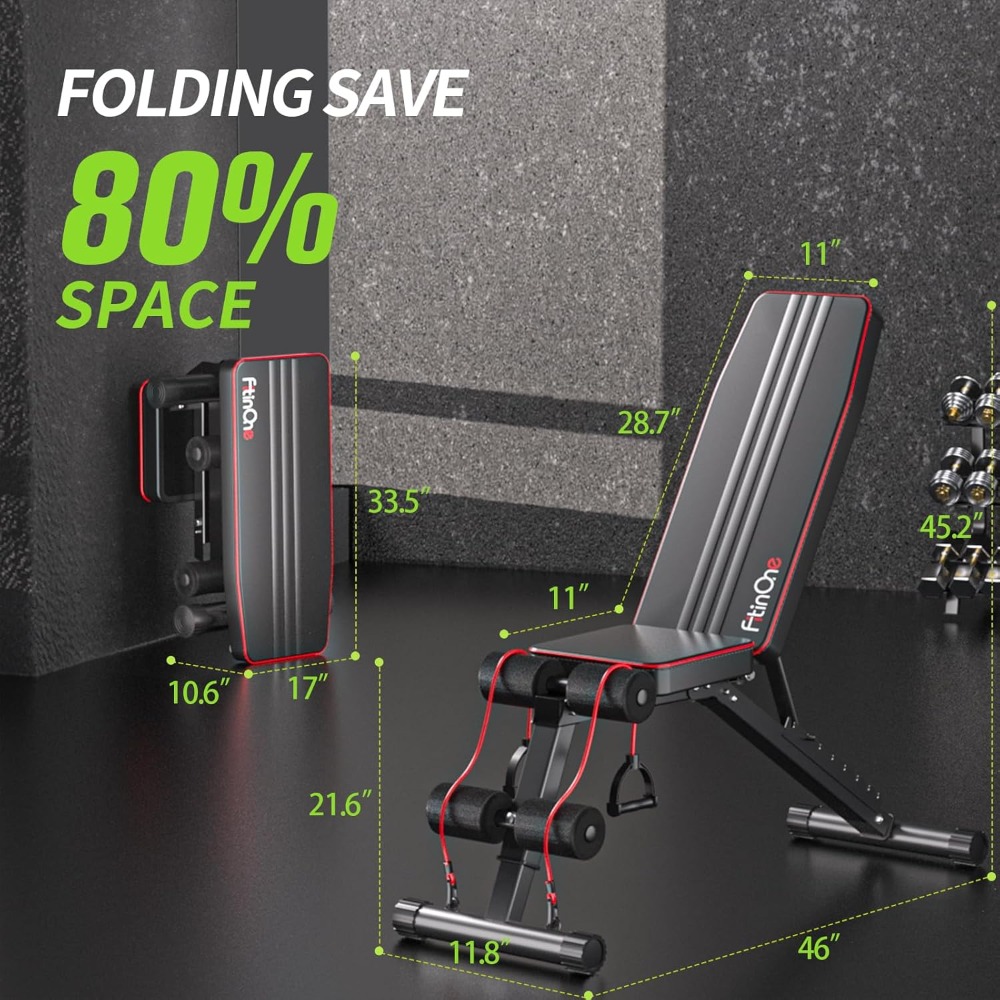 Adjustable Folding Weight Benc – Home Gym Full Body recenzja i cena