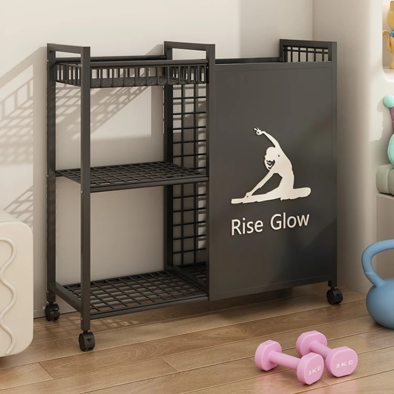 Mobile Fitness Cart with Wheel – Home Gym Yoga Studio recenzja i cena