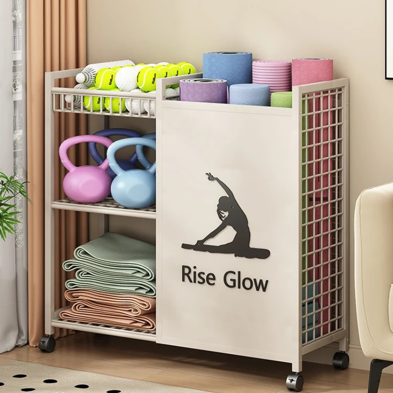 Mobile Fitness Cart with Wheel – Home Gym Yoga Studio recenzja i cena