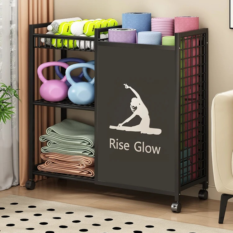 Mobile Fitness Cart with Wheel – Home Gym Yoga Studio recenzja i cena