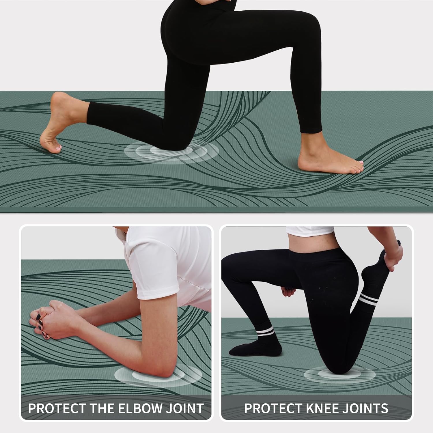 Large Yoga Mat 72x36x0.4 Inch  – Home Gym Yoga Studio recenzja i cena