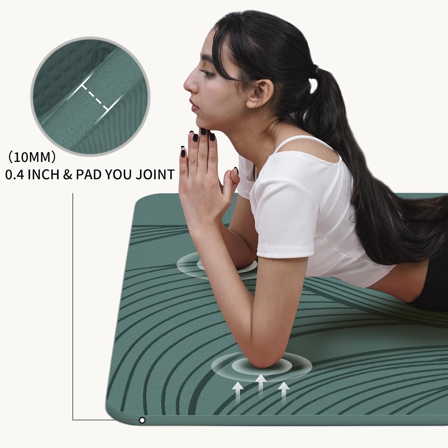 Large Yoga Mat 72x36x0.4 Inch  – Home Gym Yoga Studio recenzja i cena