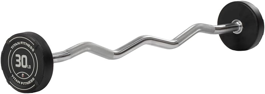Rubber Coated EZ Curl Barbell  – Barbell Curl Bar recenzja i cena