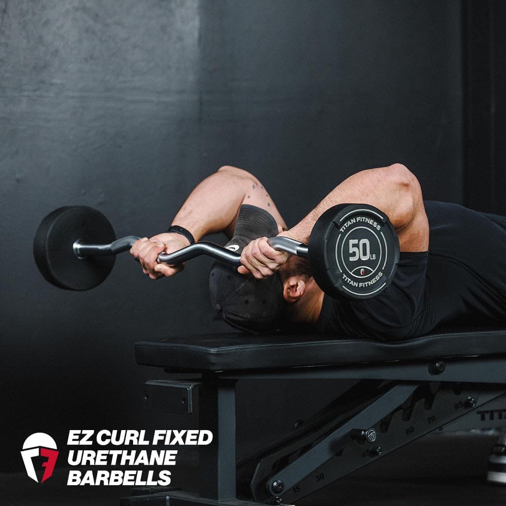 Rubber Coated EZ Curl Barbell  – Barbell Curl Bar recenzja i cena