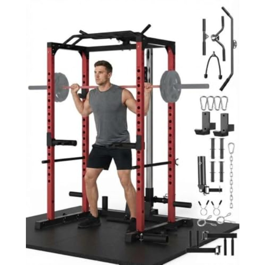 All-in-1 Power Cage with Pulle – Home Gym Lat Pulldown recenzja i cena