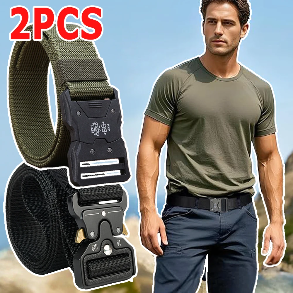 2PCS - Men's Tactical Belt, Ar – Battle Rope Heavy recenzja i cena