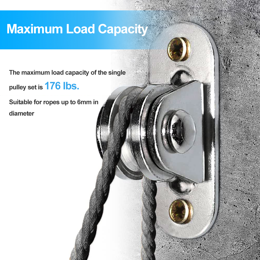 2/4Pcs Heavy Duty Fixed Pulley – Battle Rope Heavy recenzja i cena