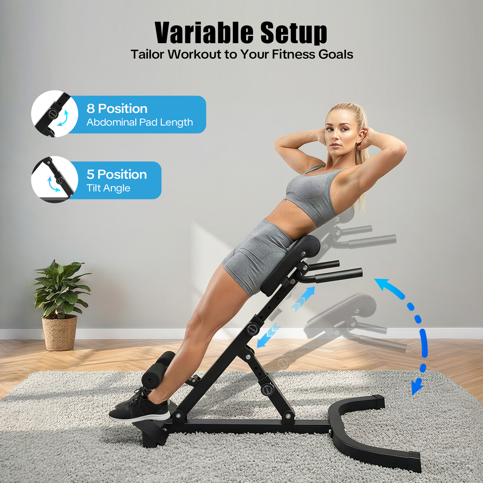 Adjustable Roman Chair Foldabl – Home Gym Full Body recenzja i cena