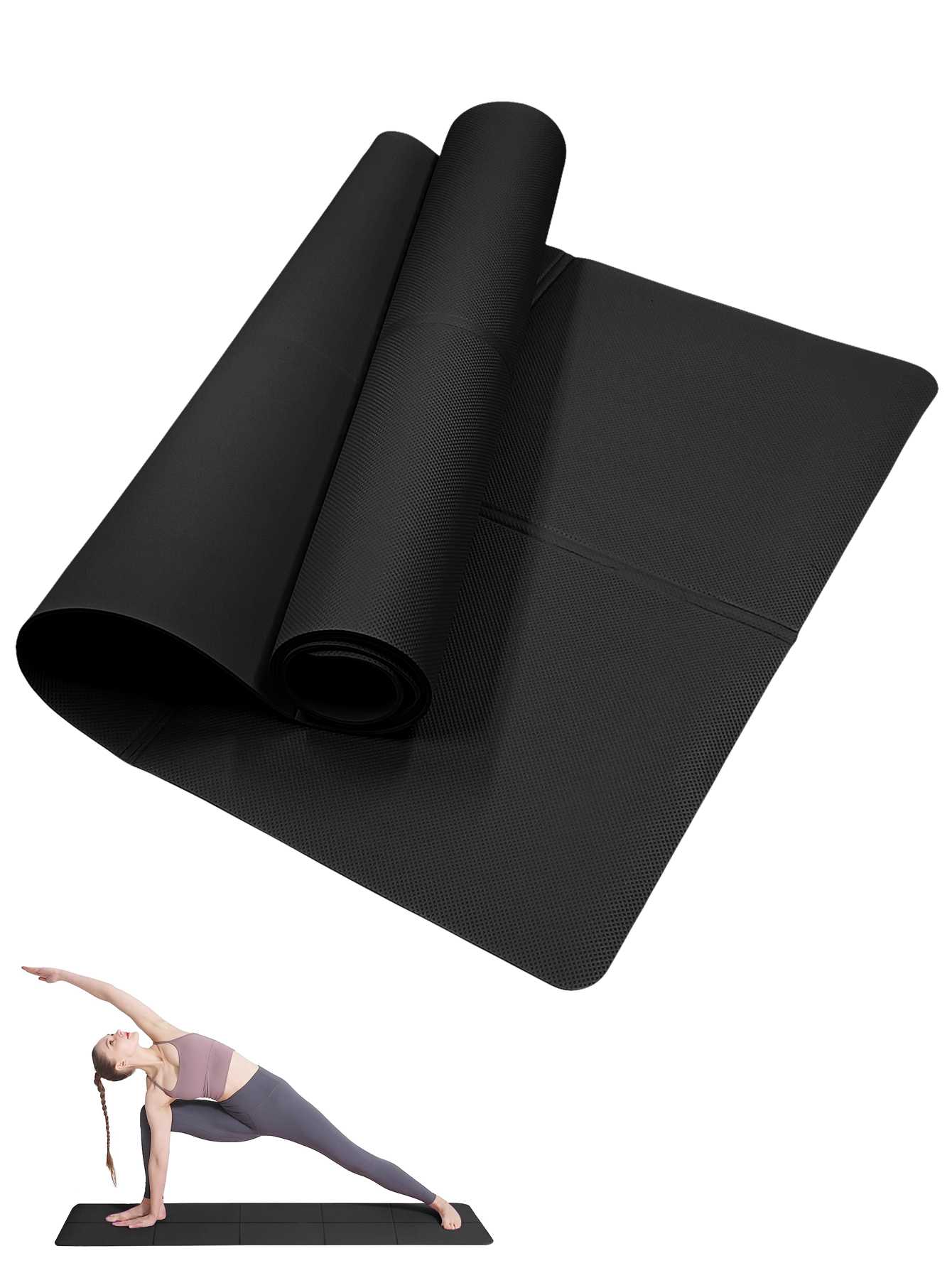 Foldable Yoga Mat Black Eco Fr – Gymnastics Mat Thick recenzja i cena