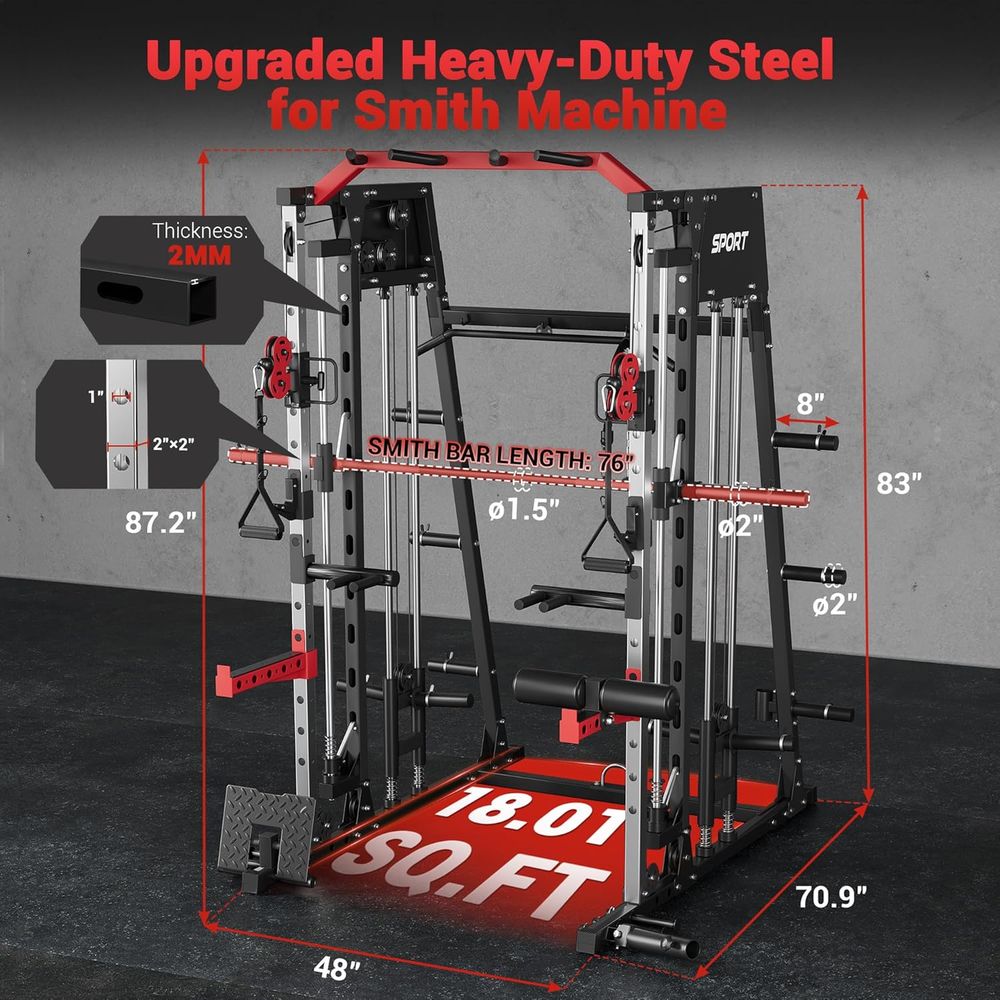 Home Gym Power Cage with Smith – Home Gym Lat Pulldown recenzja i cena