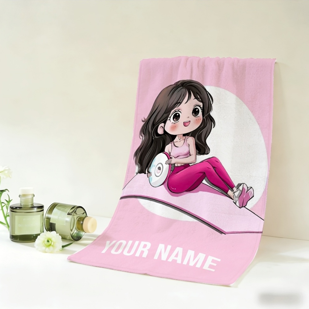2pcs, Custom Name Towels, Cute – Home Gym Nala recenzja i cena