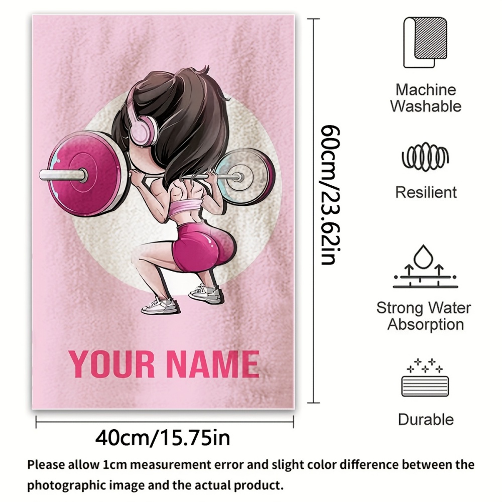 2pcs, Custom Name Towels, Cute – Home Gym Nala recenzja i cena