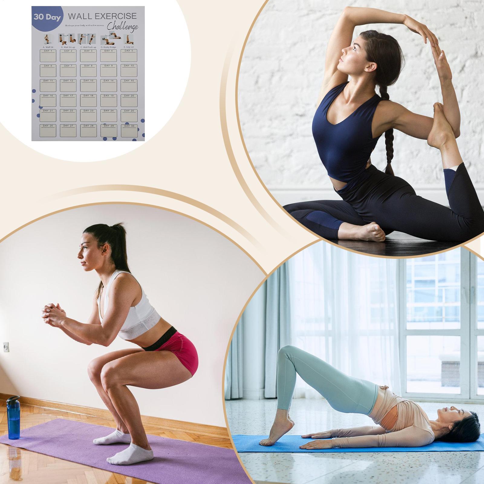 Wall Fitness Planner 30 Days H – Workout Plan Home Gym recenzja i cena