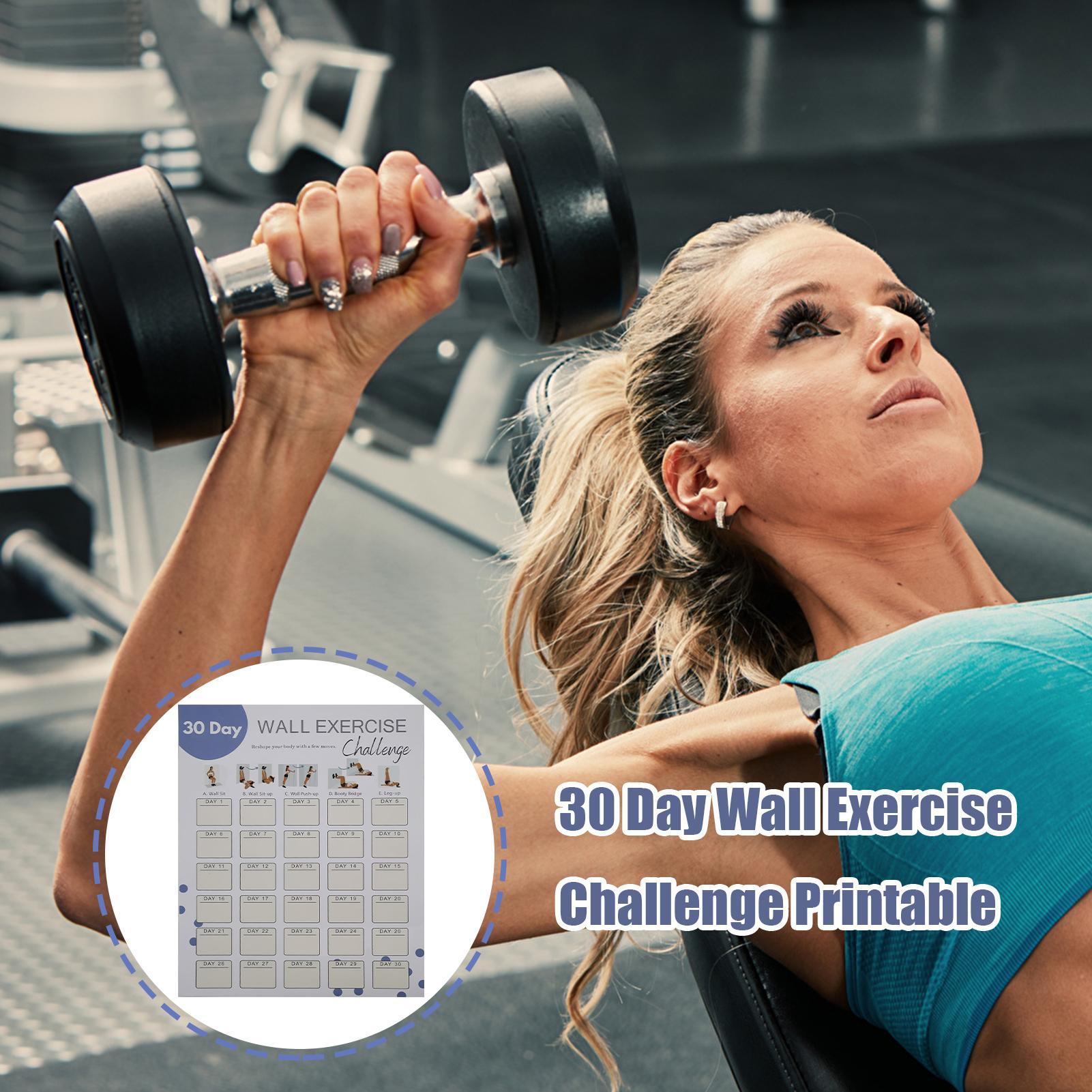 Wall Fitness Planner 30 Days H – Workout Plan Home Gym recenzja i cena