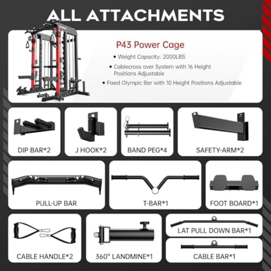 Home Gym Power Cage 2000LB Squ – Home Gym Lat Pulldown recenzja i cena