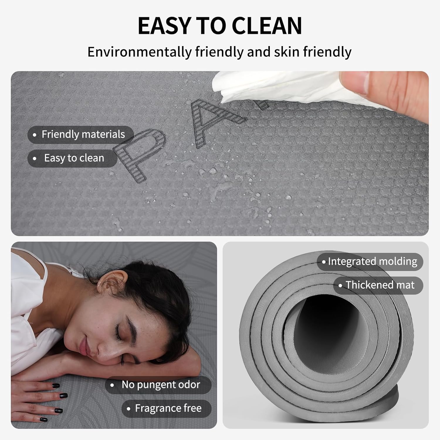 Large Yoga Mat 72x36x0.4in Ext – Home Gym Yoga Studio recenzja i cena